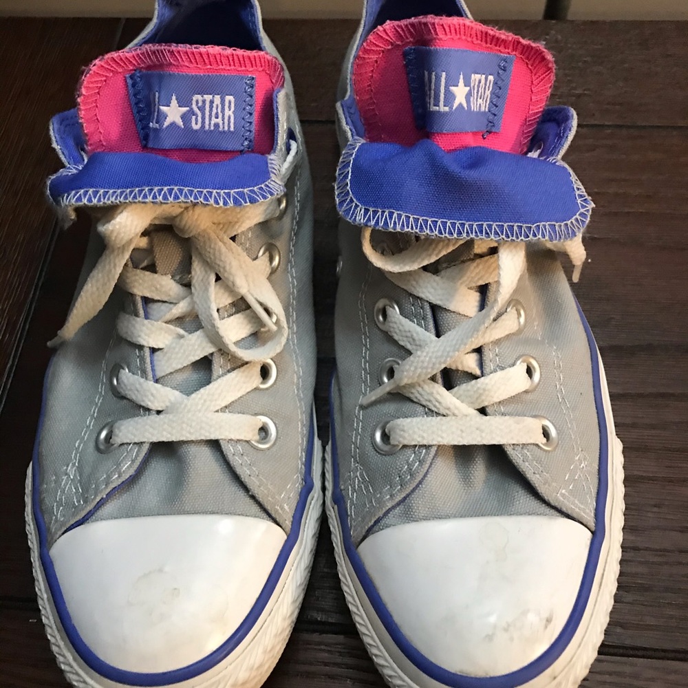 Converse Shoes with Pink/Purple Accent